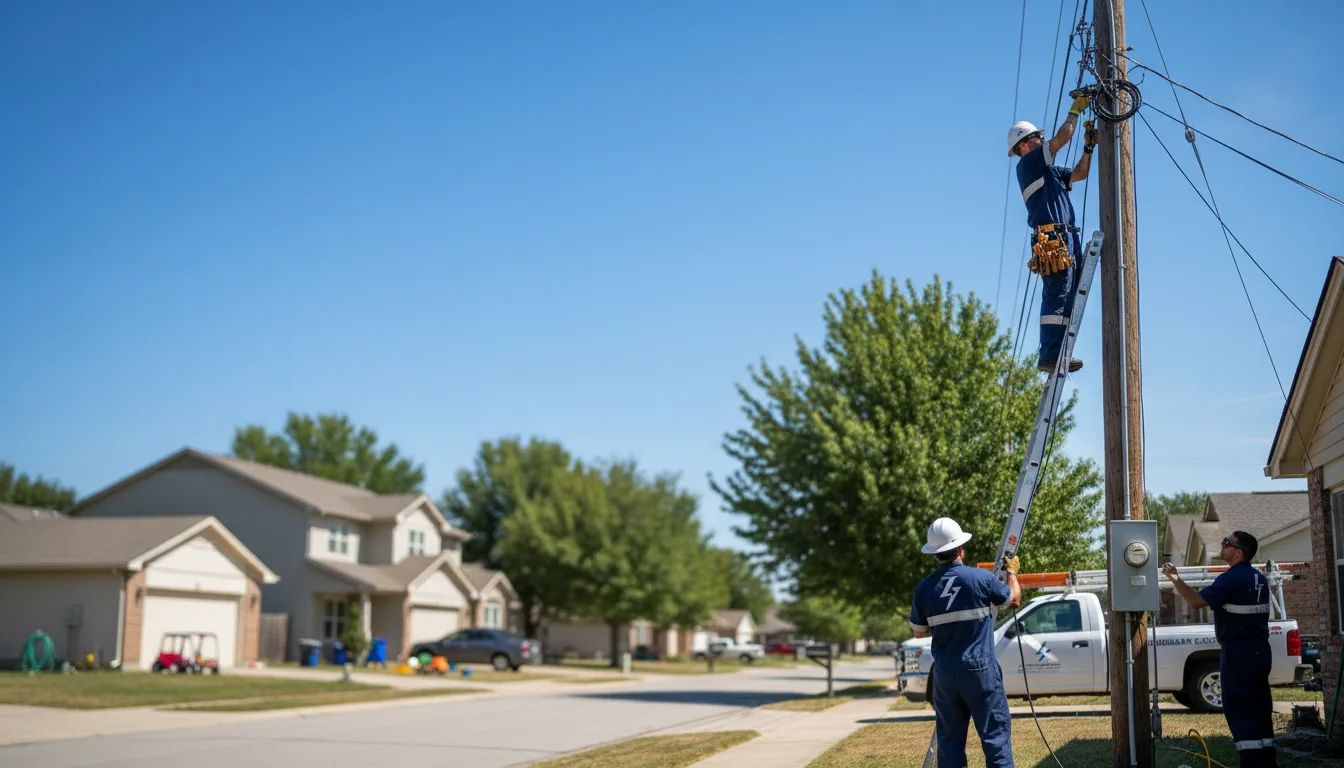 Residential electrician providing installation services in Graham, OK